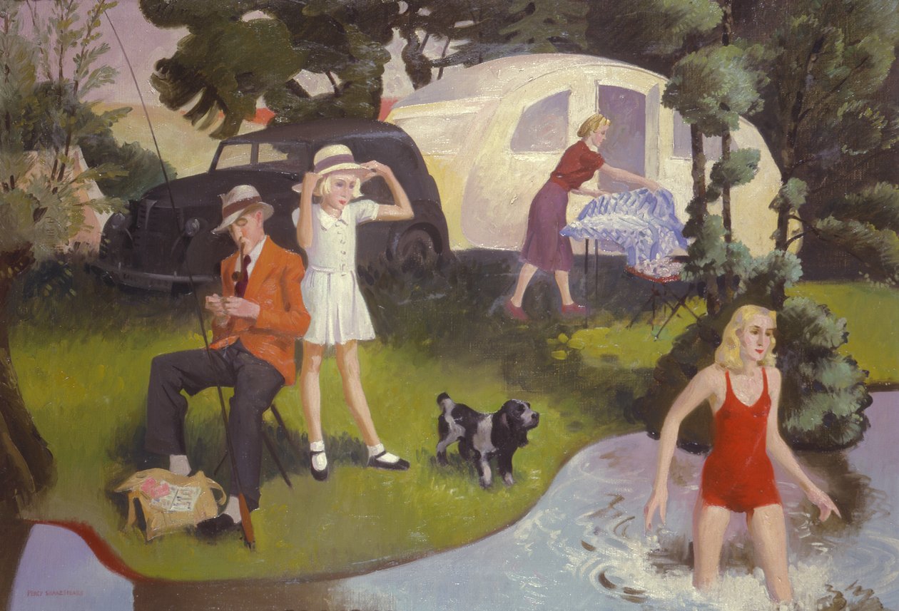 Familie picnic af Percy Shakespeare
