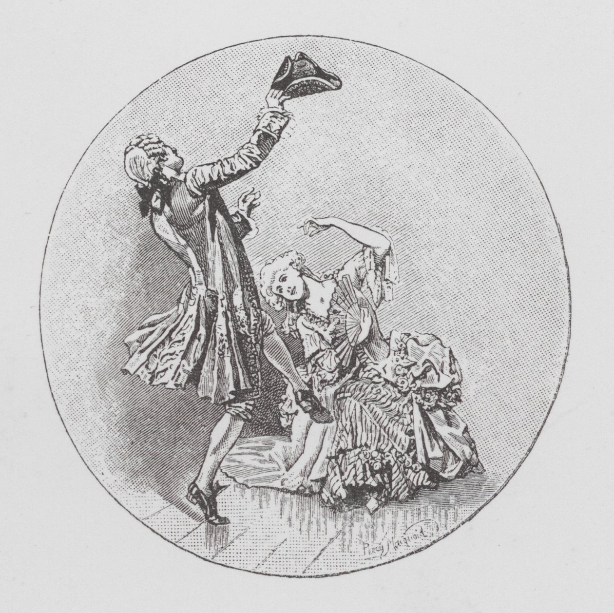 Dans (litho) af Percy Macquoid