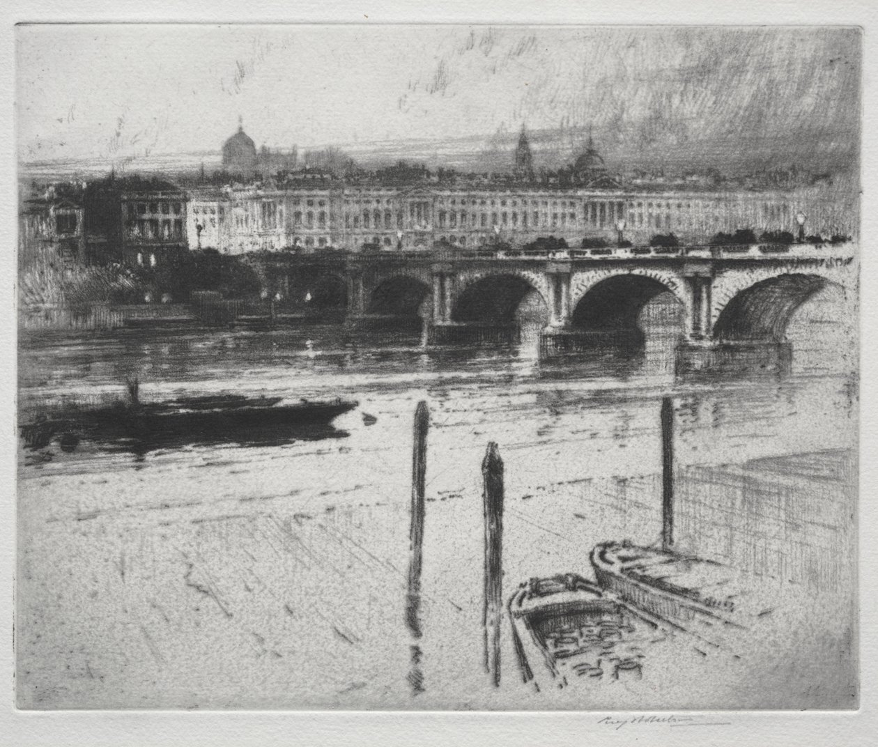 Waterloo Bridge af Percy Robertson