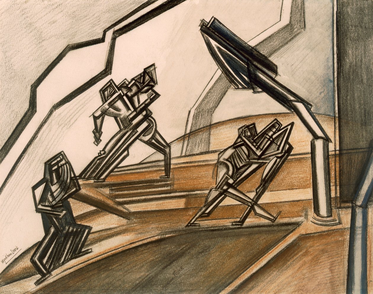 Kamp nr.2. af Percy Wyndham Lewis