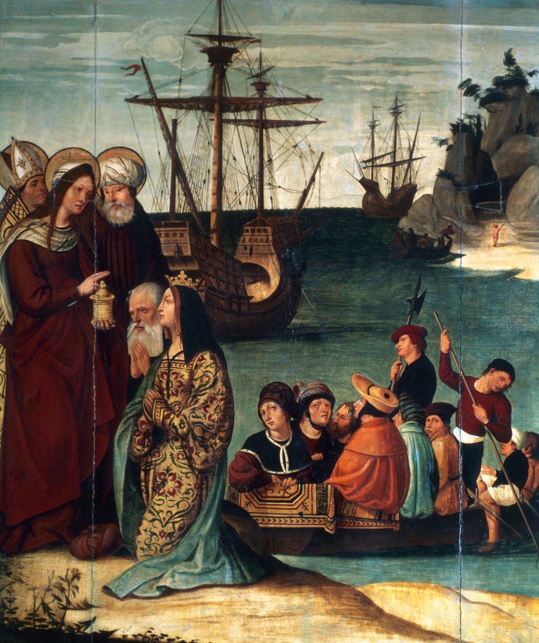 Forkyndelse af Santa Magdalena i Marseille, 1526 af Pere Mates