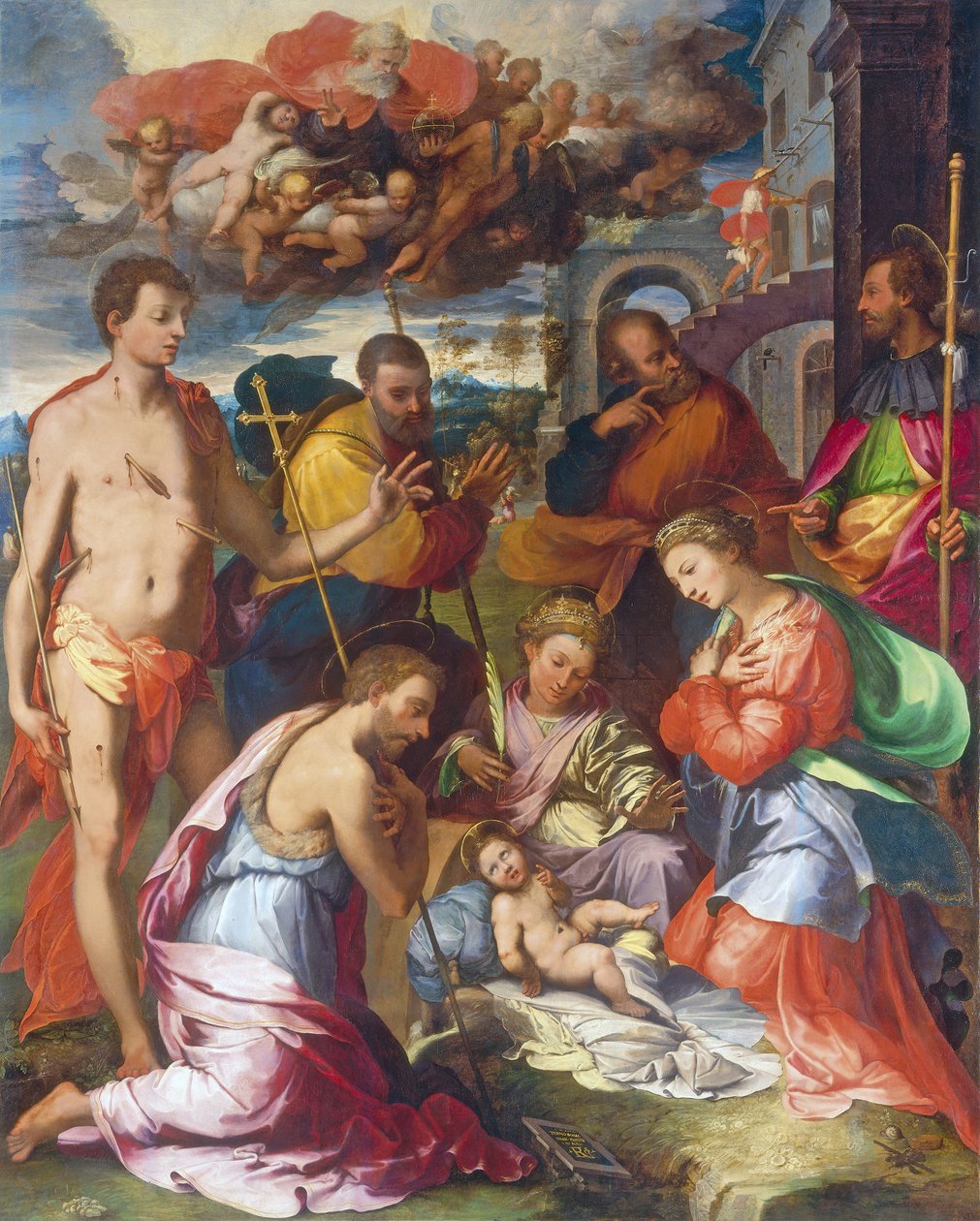 Fødselen, 1534 af Perino del Vaga