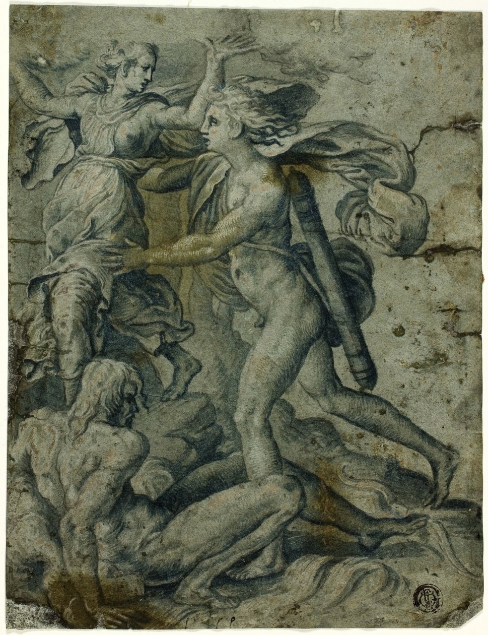 Apollo og Daphne af Perino del Vaga