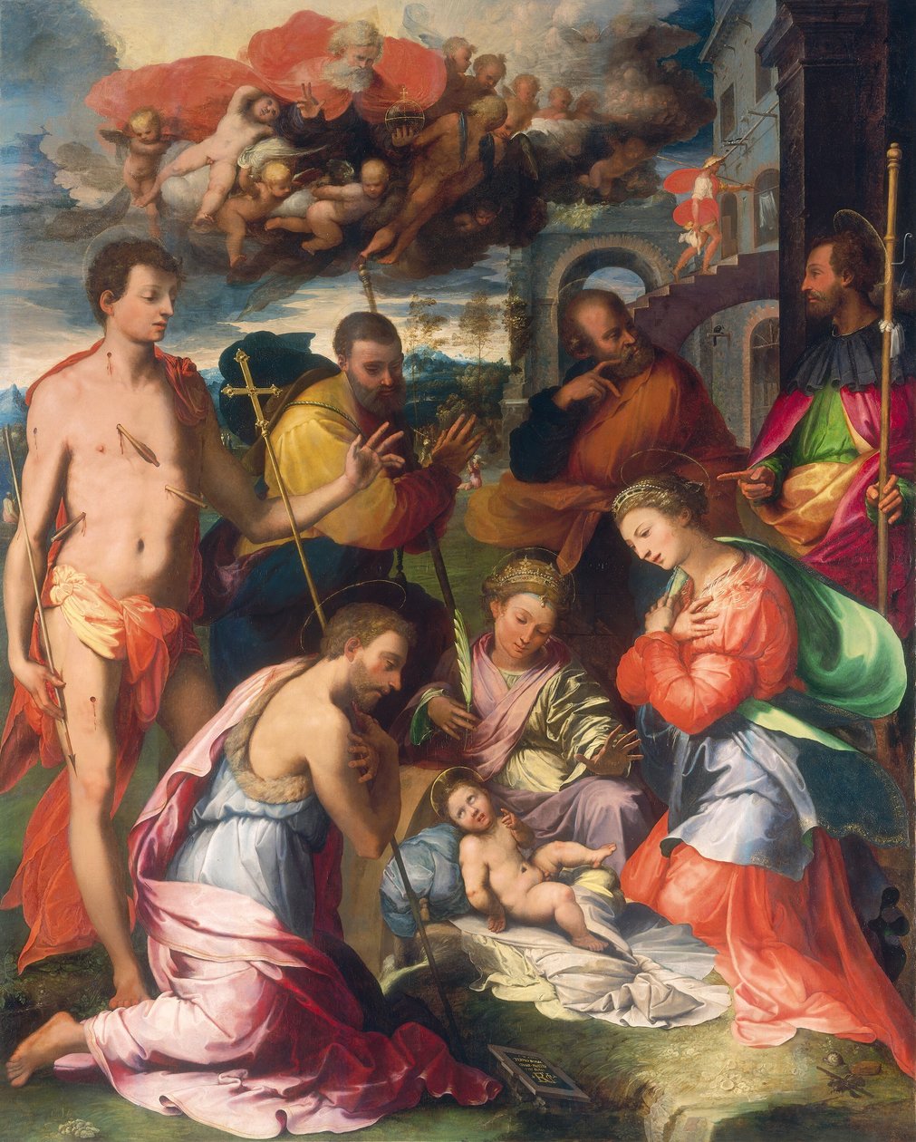 Fødselen, 1534. af Perino del Vaga