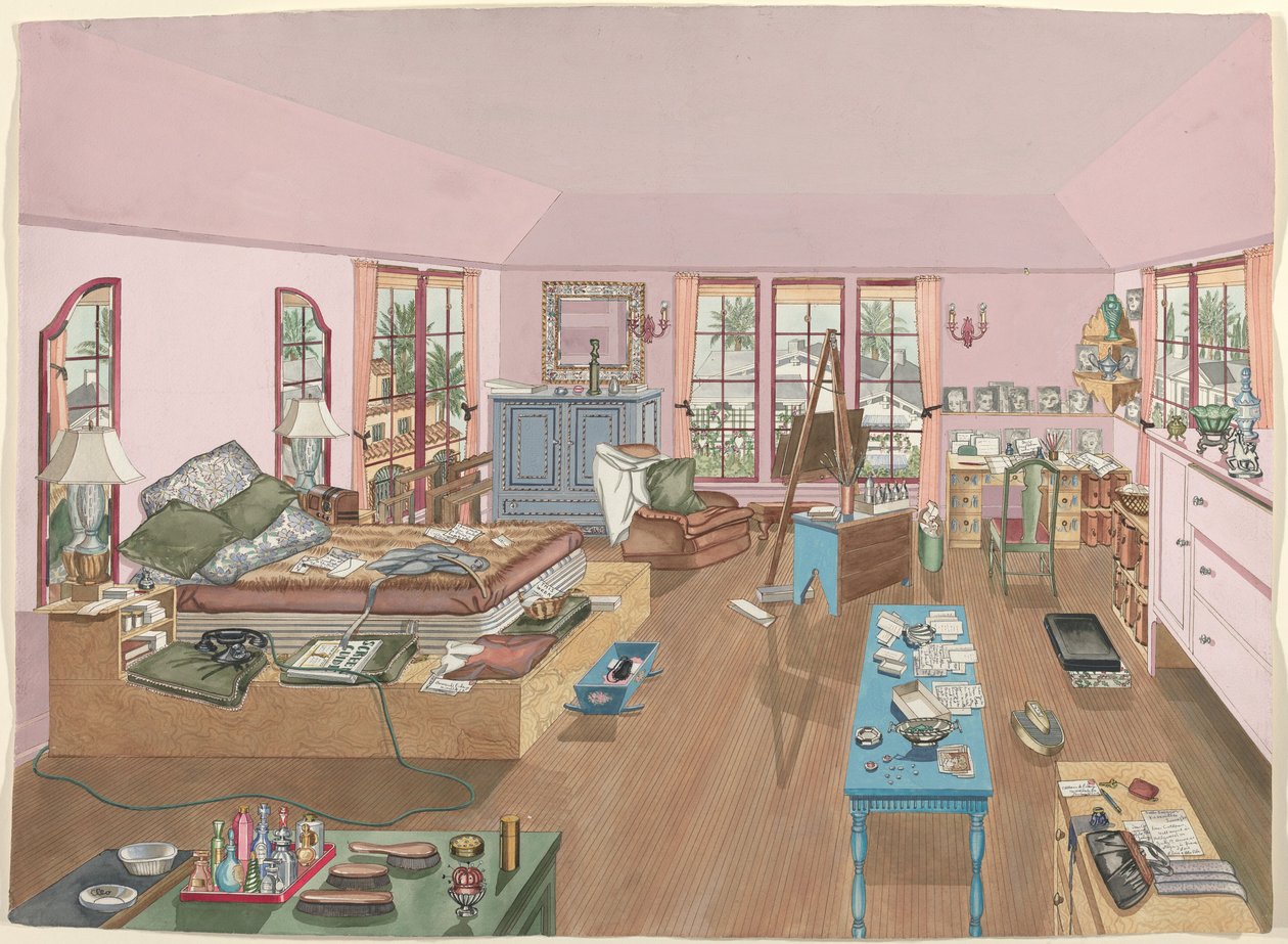 Soveværelse, 1940 af Perkins Harnly