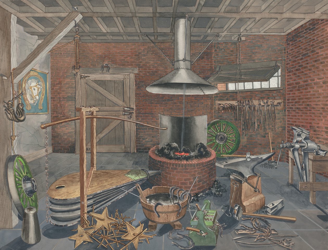 Smedeforretning, 19351942. af Perkins Harnly