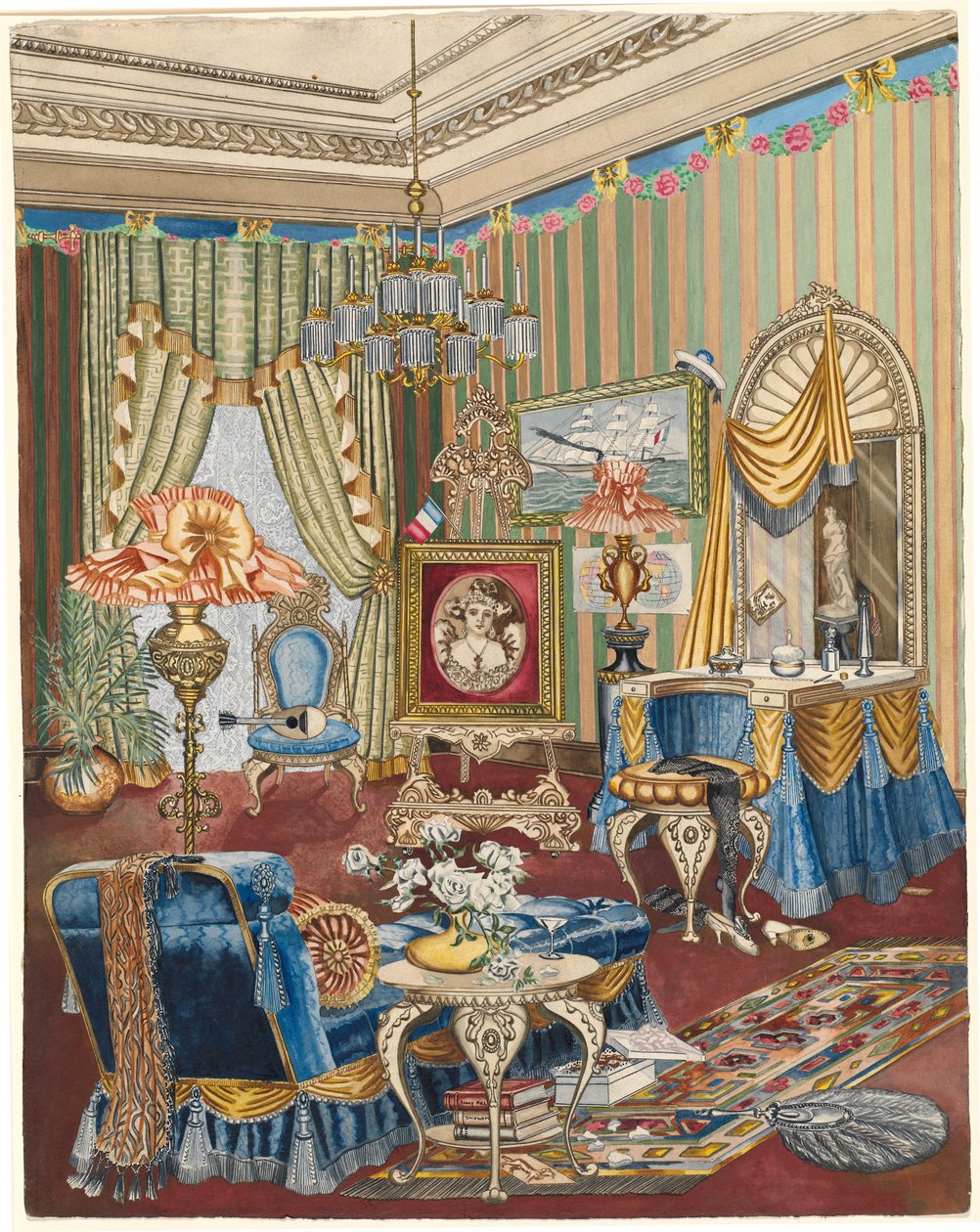Boudoir, ca. 1931. af Perkins Harnly