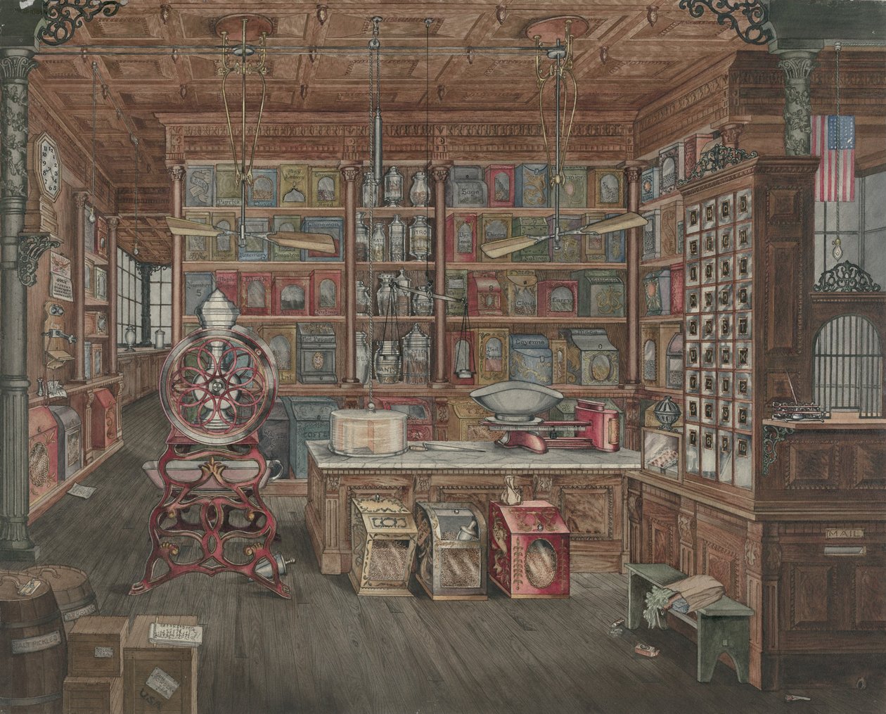 Købmand, 19351942. af Perkins Harnly