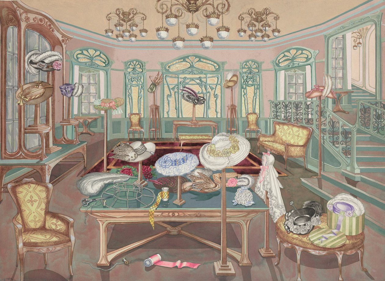Millinery Shop, 1905, 19351942. af Perkins Harnly