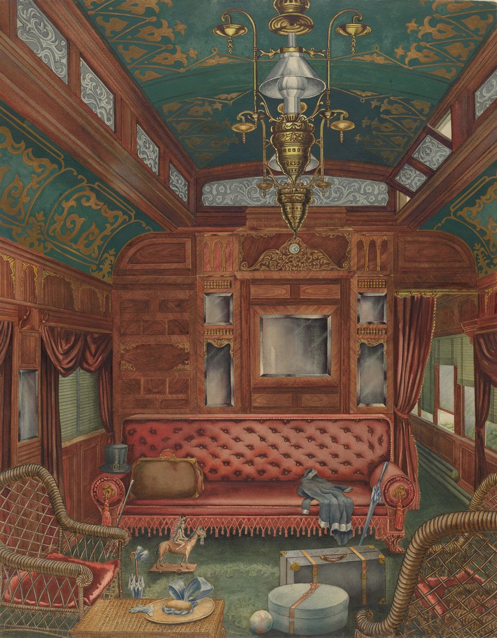 Pullman Coach, ca. 1940. af Perkins Harnly