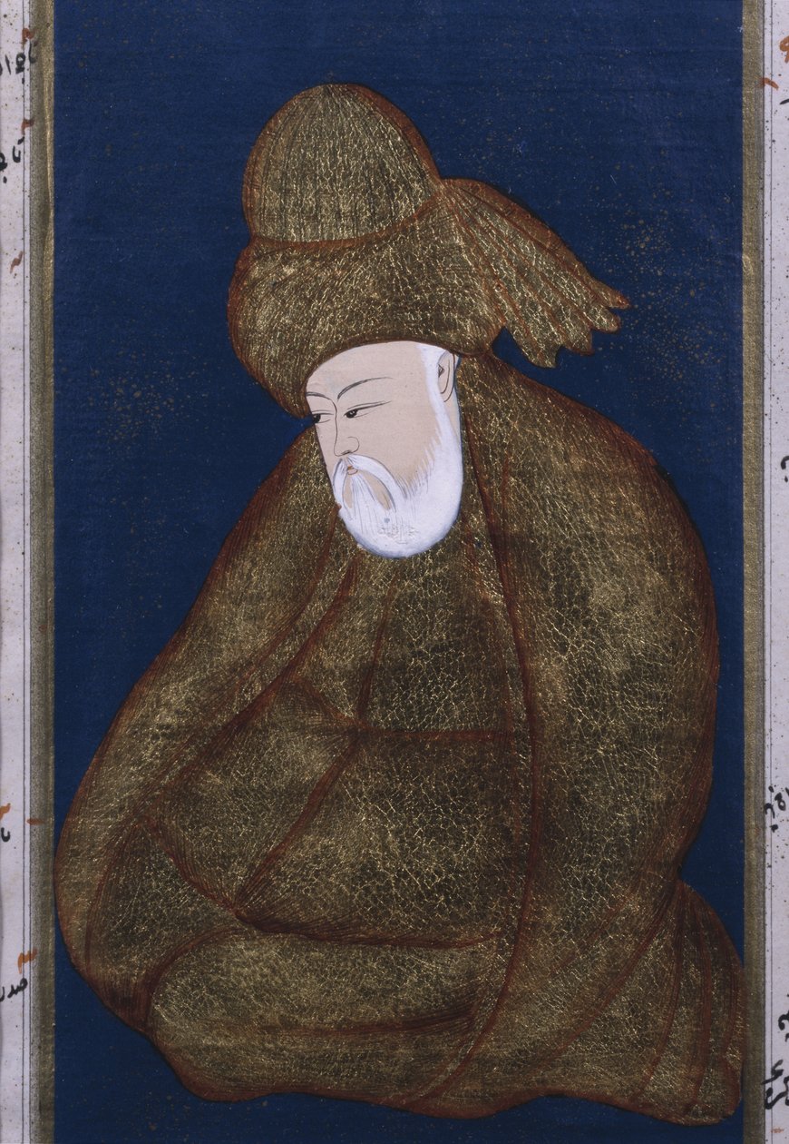Omar Khayyam (guld på papir) af Persian School