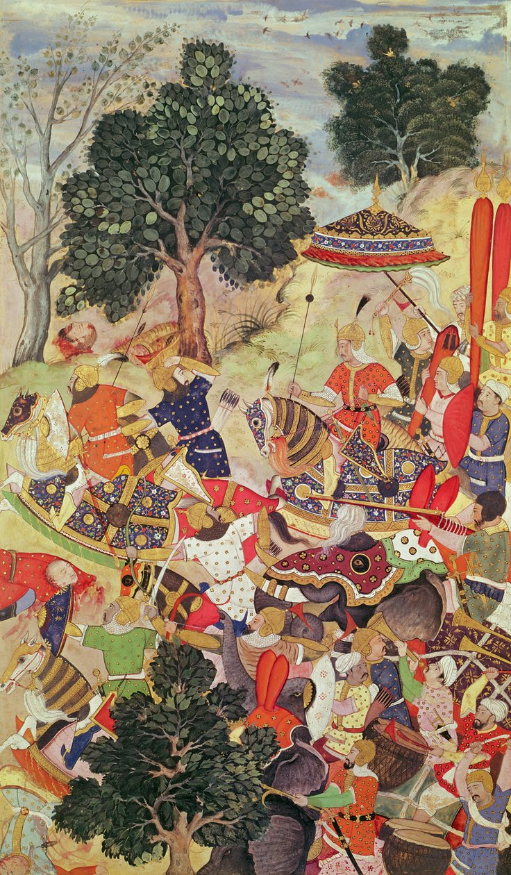 Tilfangetagelsen af Bakadur Khan af Persian School
