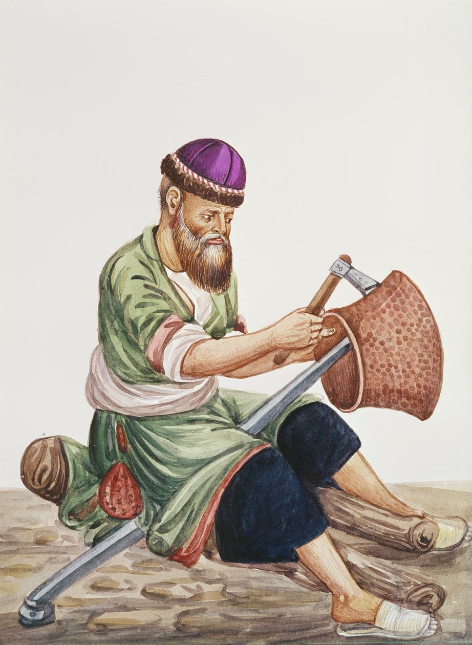 Tinderen (wc på papir) af Persian School