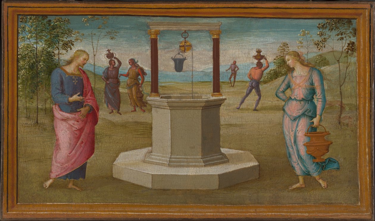 Kristus og kvinden fra Samaria af Perugino