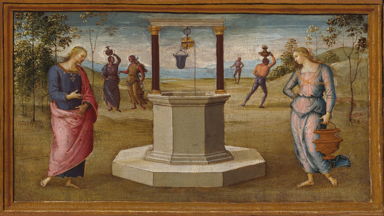 Kristus og kvinden i Samaria, 150005. af Perugino