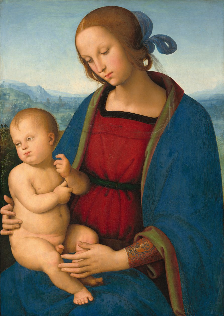 Madonna og barn, ca. 1500. af Perugino