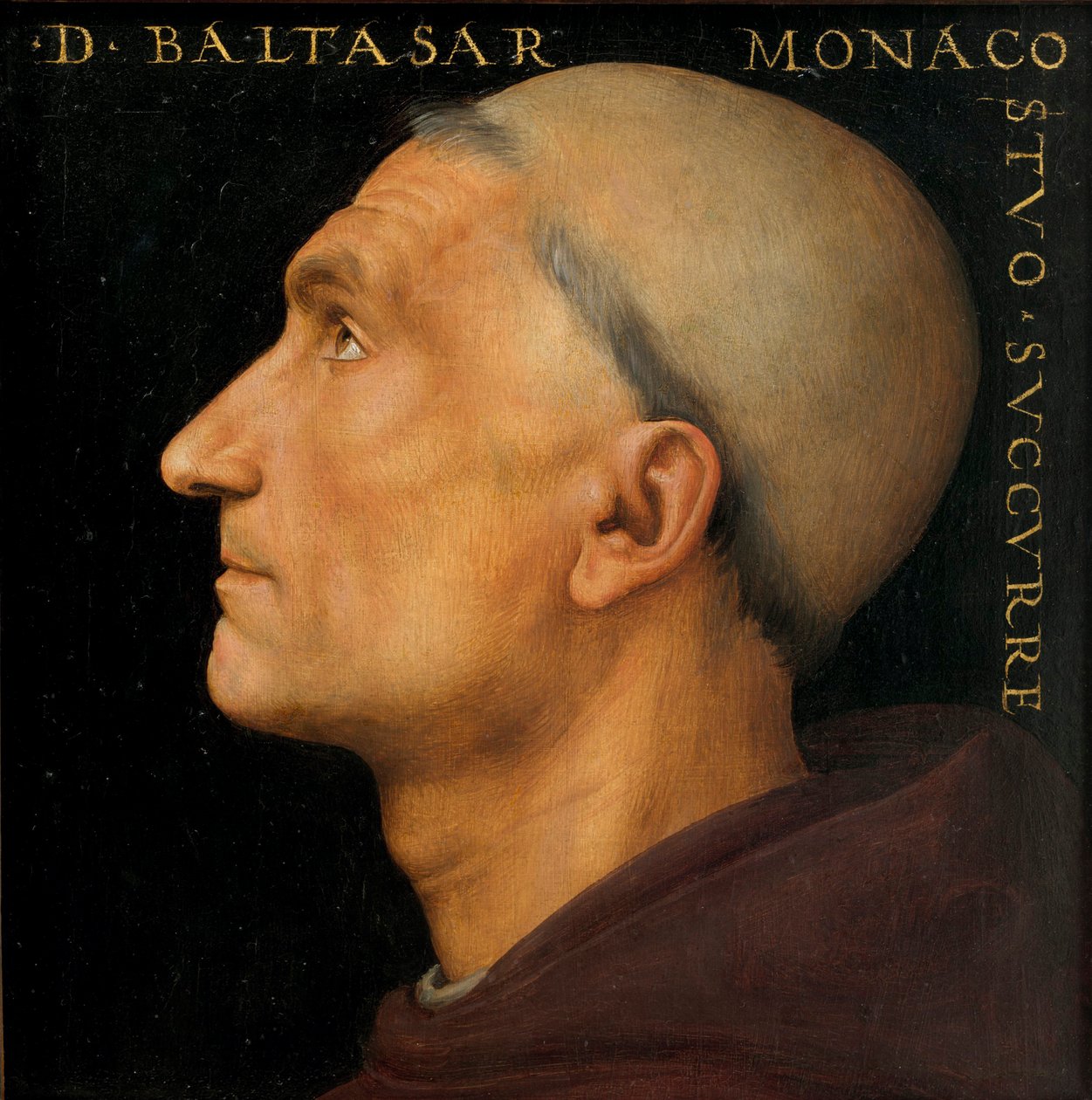 Portræt af munken Baldassarre. af Perugino