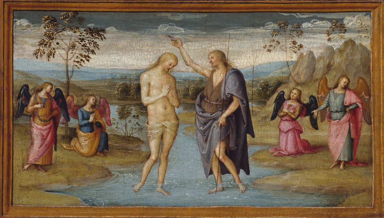 Kristi dåb, 150005. af Perugino