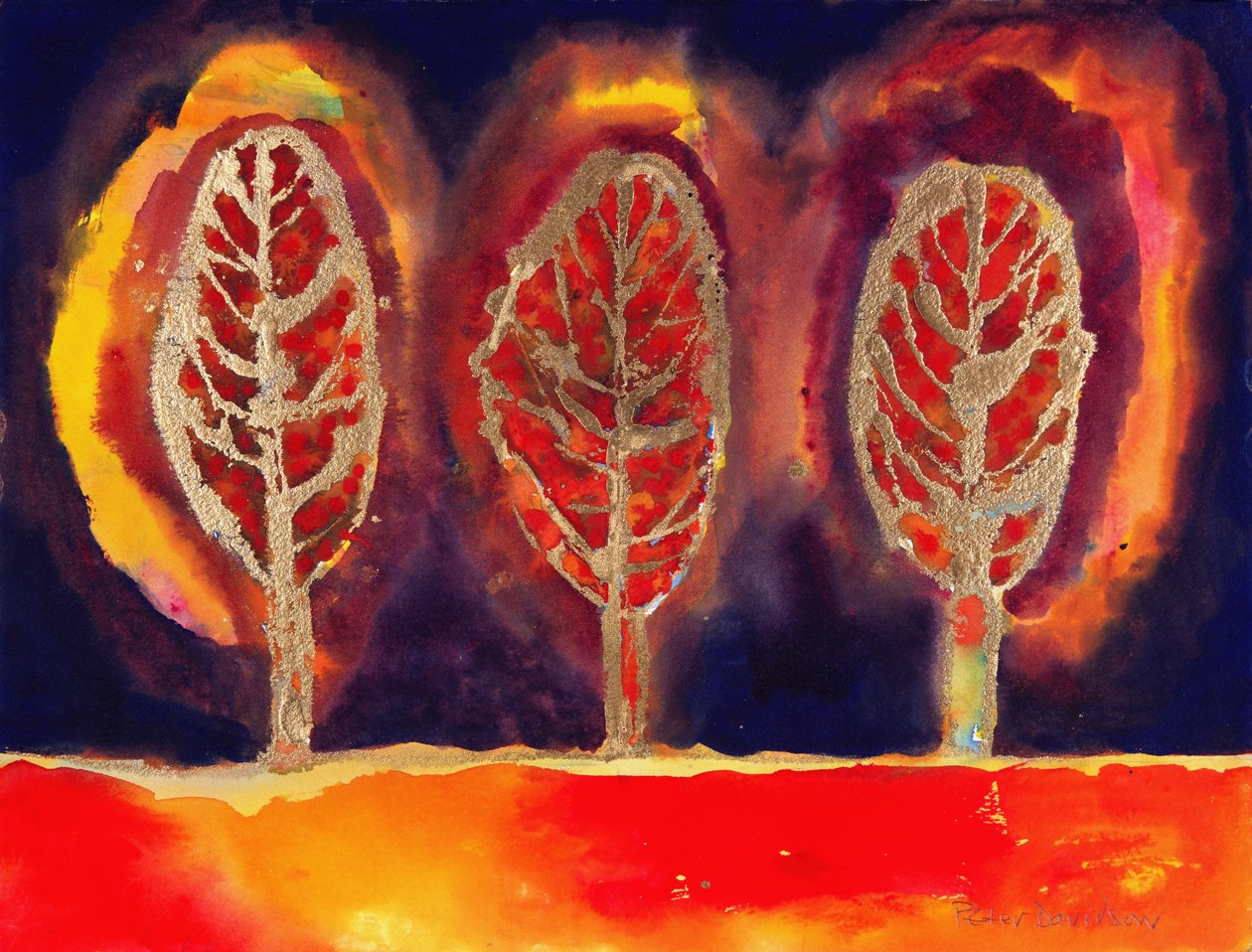 Blazing Trees, 1996 af Peter Davidson