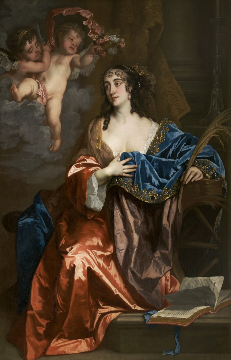 Eleanor Needham, Lady Byron, som Saint Catherine, c.1663-64 af Peter Lely