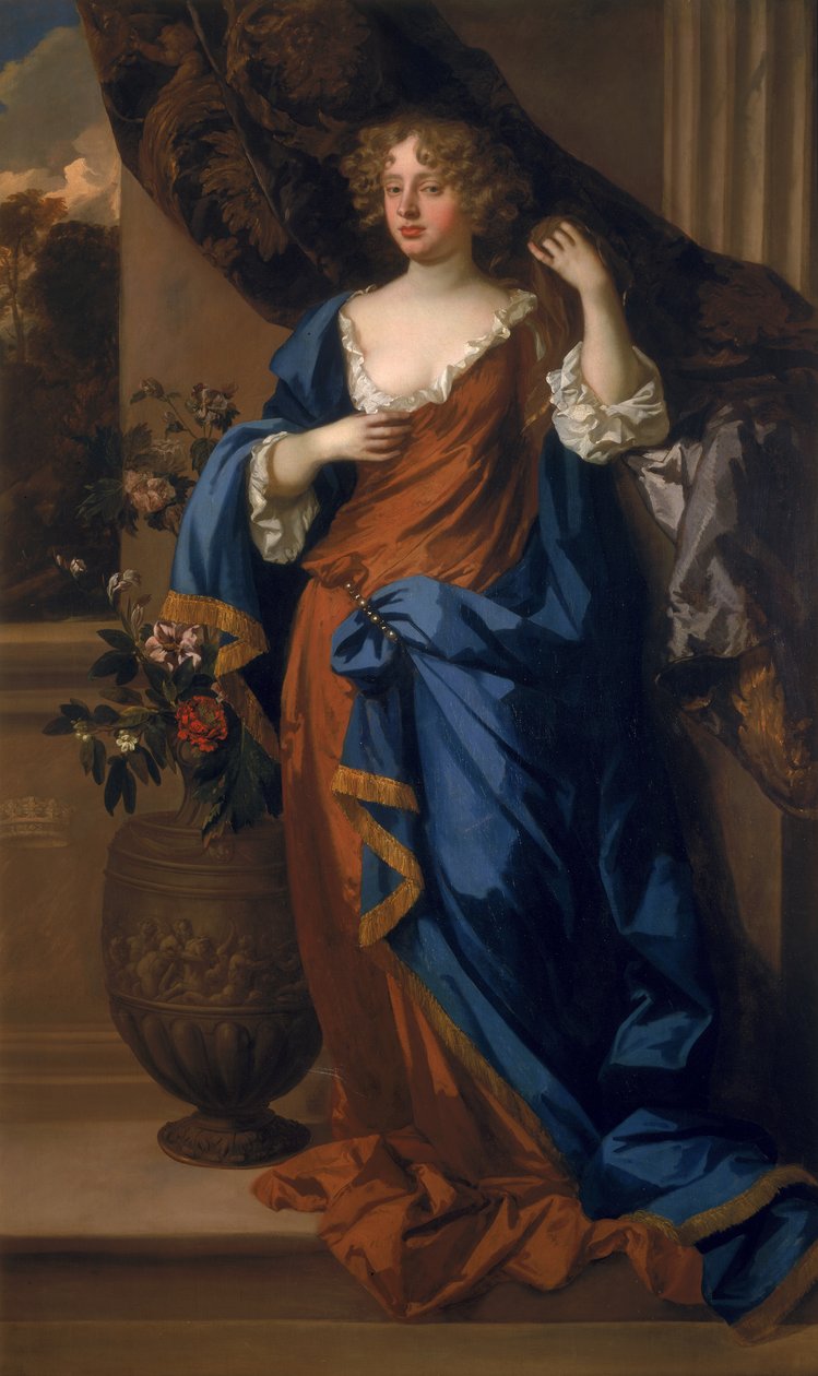 Jane Bickerton, hertuginde af Norfolk, ca. 1677 af Peter Lely