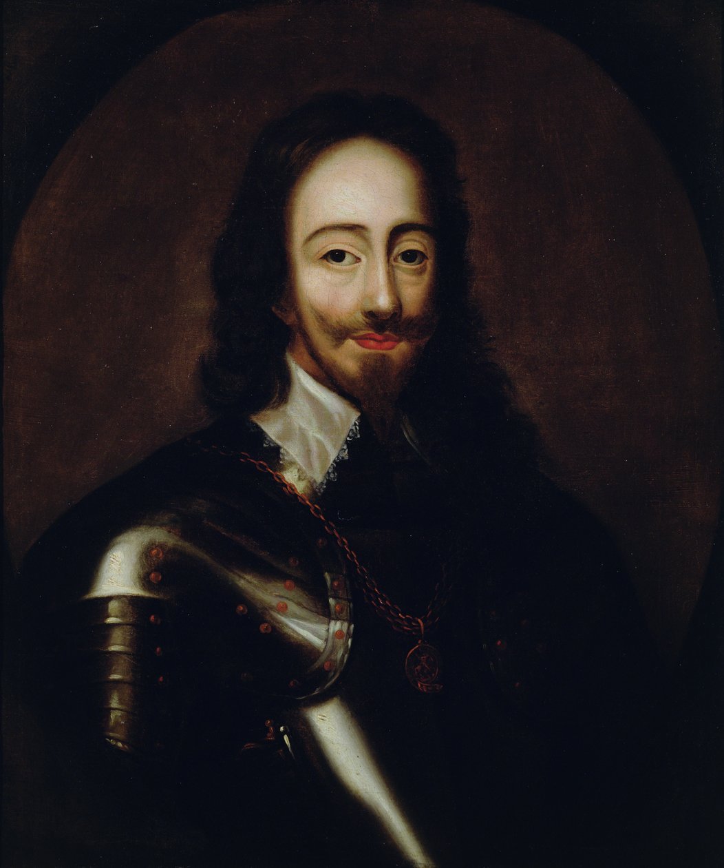 Portræt af Karl I i rustning, ca. 1670 af Peter Lely