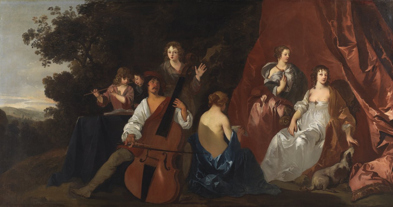 Koncerten (Lely og hans familie) 1640-49 af Peter Lely