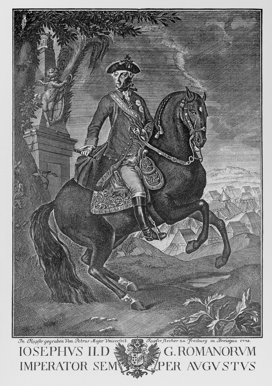 Kejser Joseph II til hest af Peter Mayer