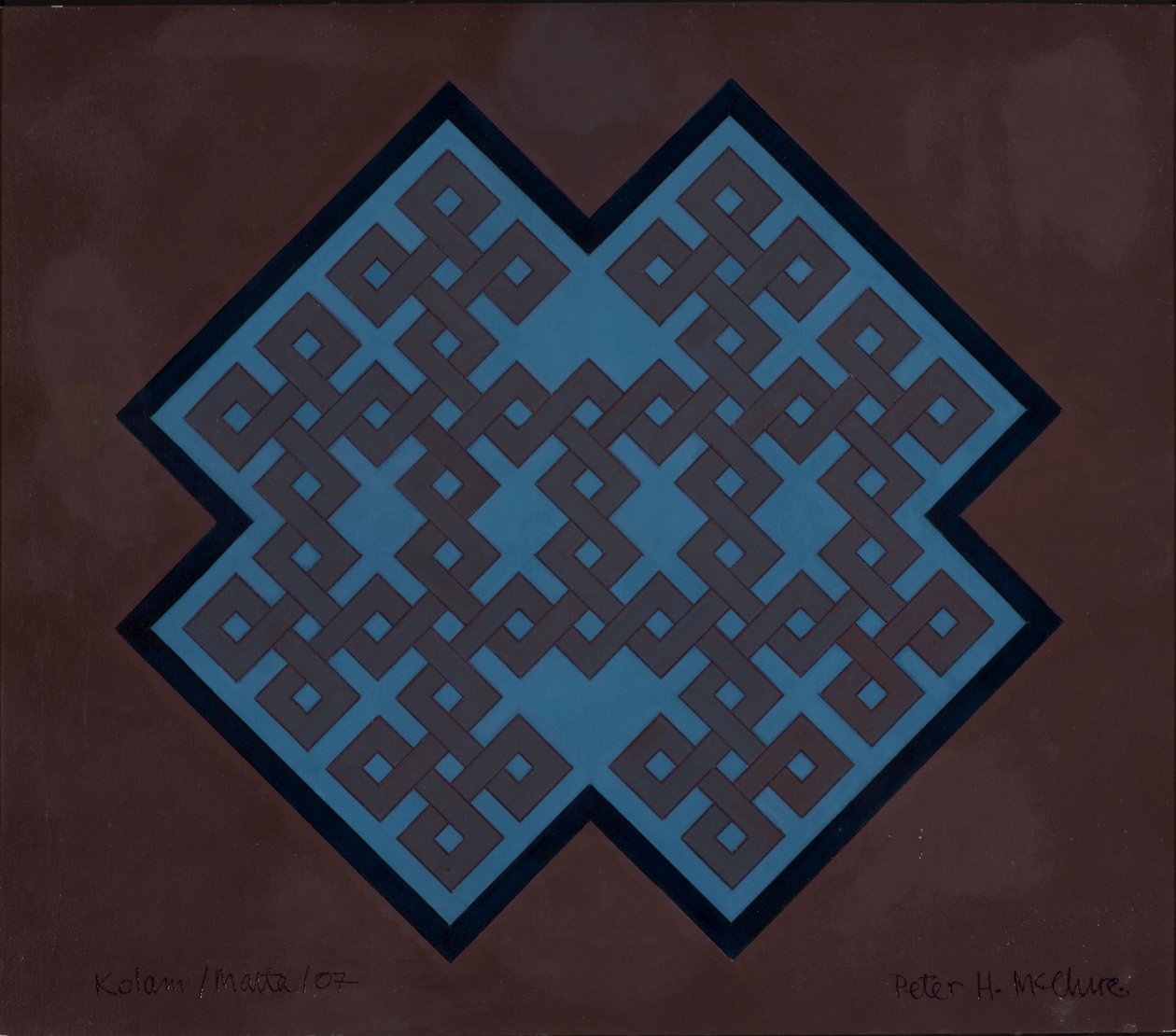 Kolam Malta, 2007 (akryl på kort) af Peter McClure