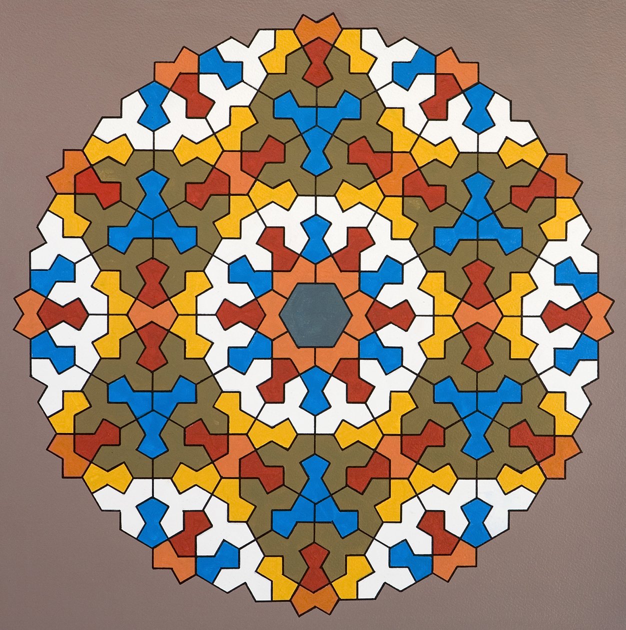 Modular Matrix, 2006 (akryl på papir) af Peter McClure