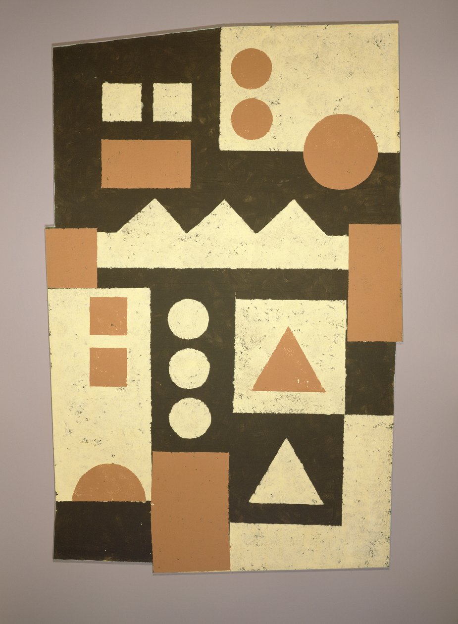 Shield, 1998 (akryl om bord) af Peter McClure