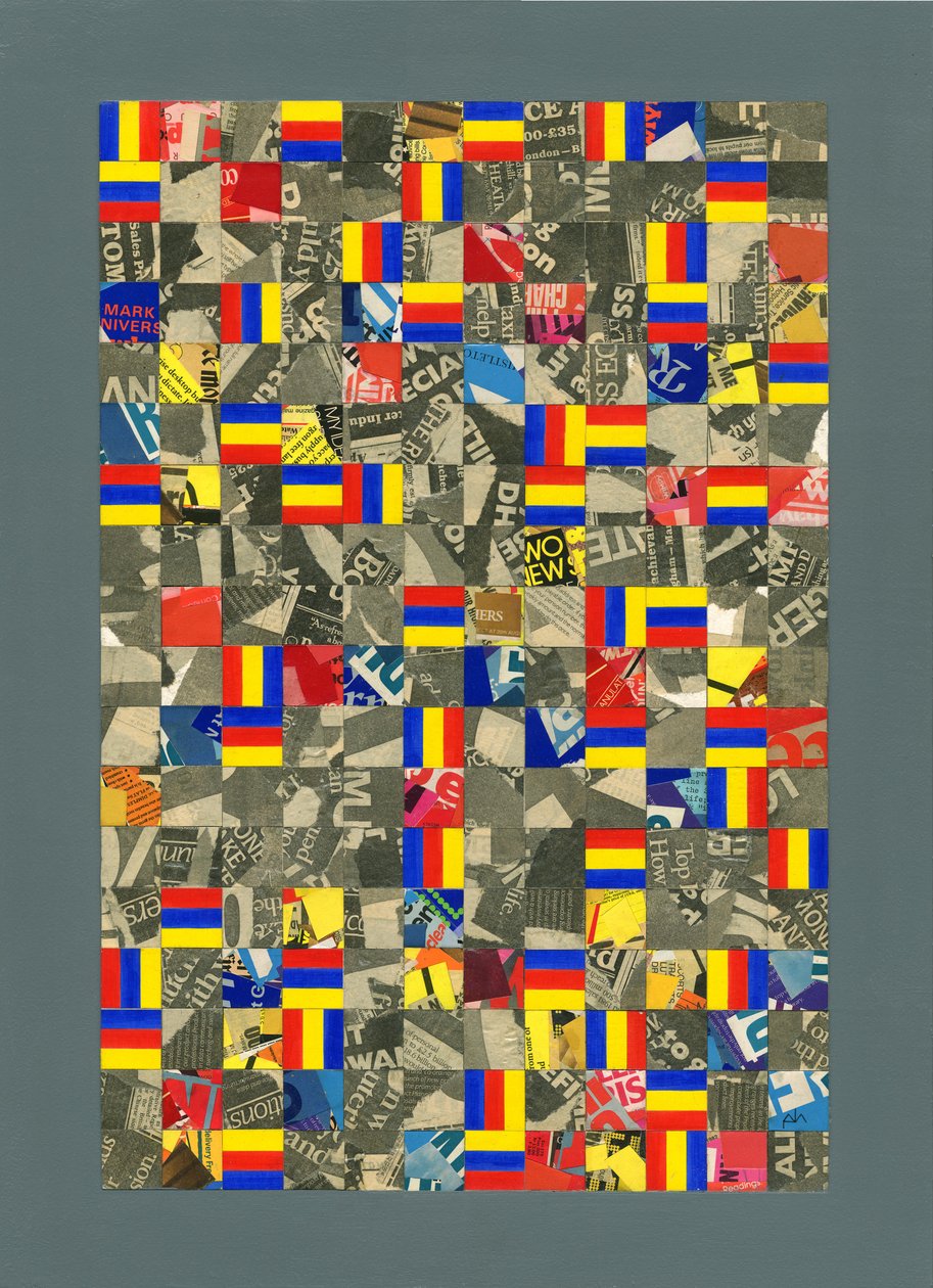 Tid...orden...Kaos. 1984, Collage af Peter McClure