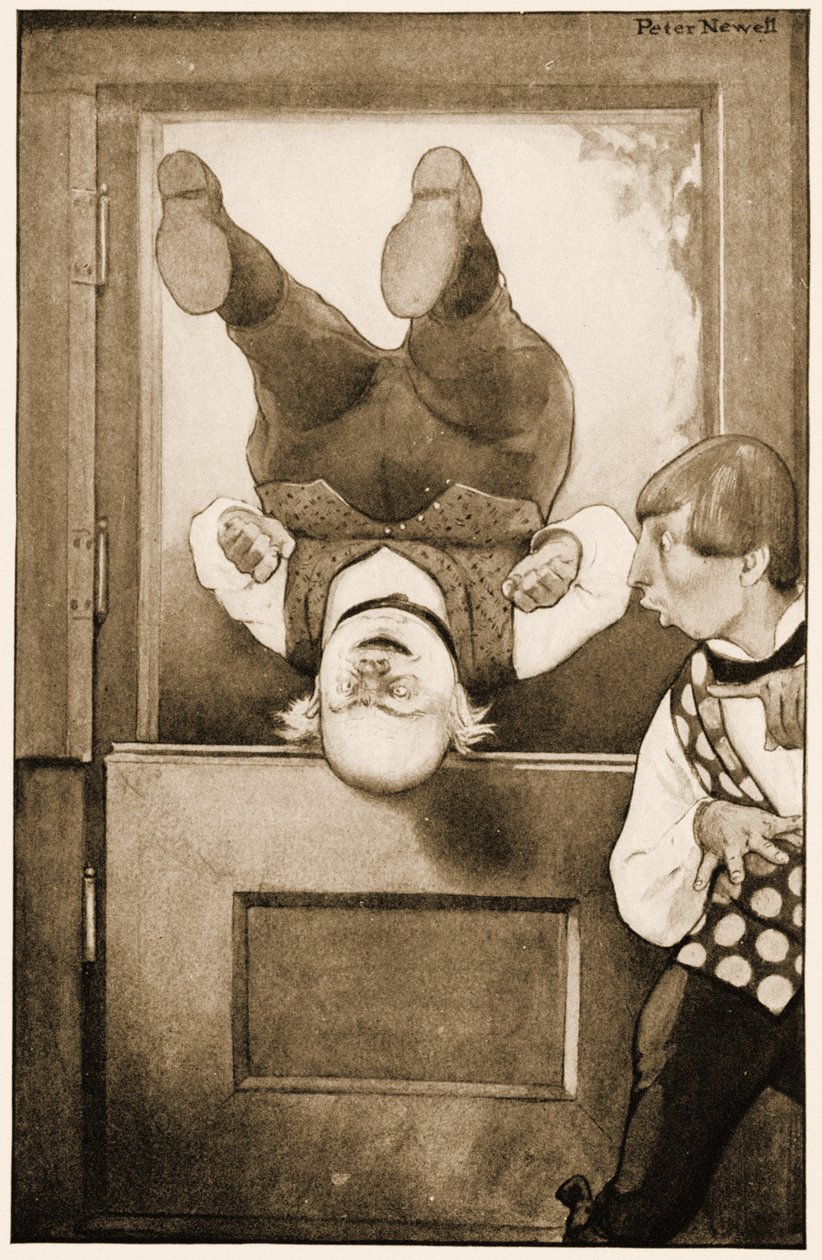 "Gamle far William vender en salto mod døren", illustration til Lewis Carrolls Alice