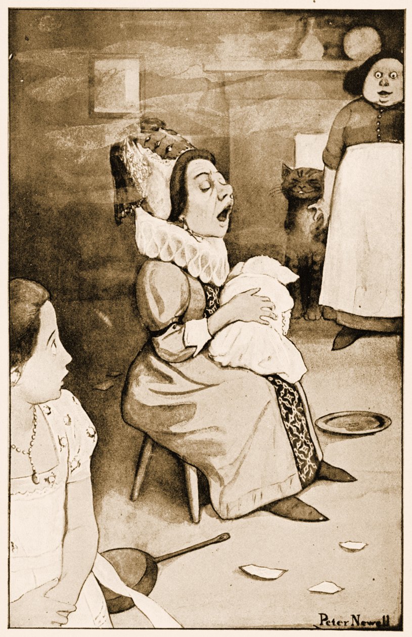 "Singing a sort of vuggevise", illustration til Lewis Carrolls Alice