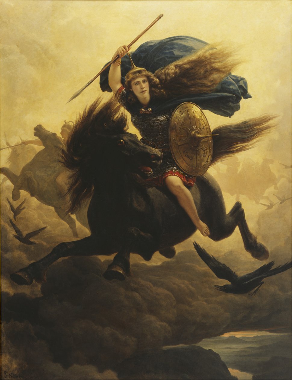 Valkyrie, 1865 af Peter Nicolai Arbo