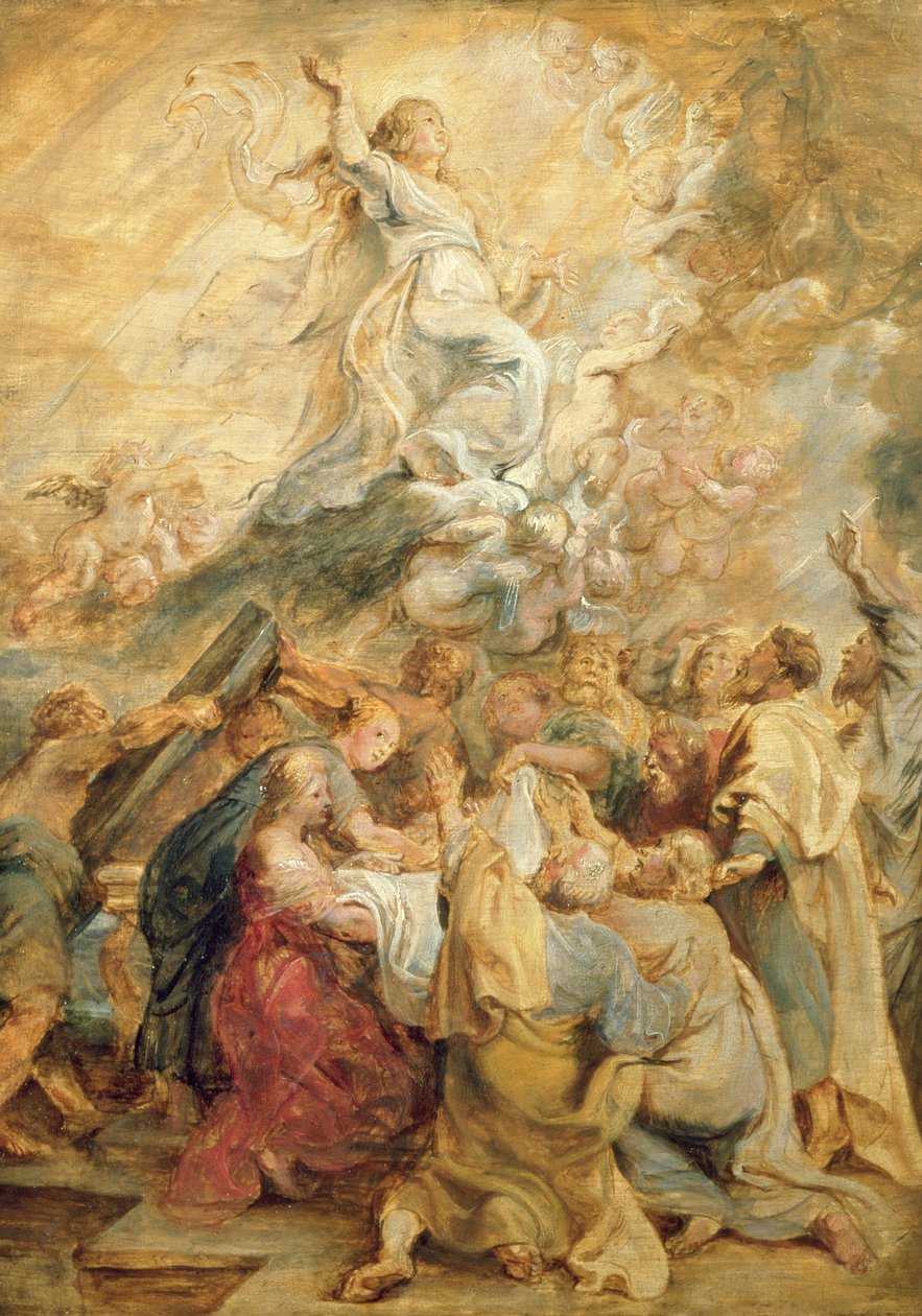 Jomfruens himmelfart c.1635 af Peter Paul Rubens