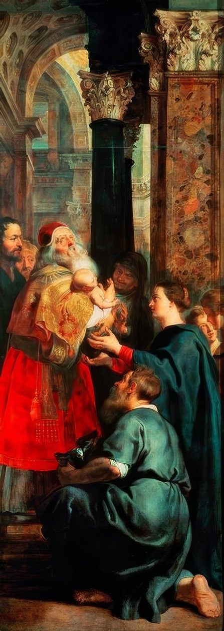 Præsentation af Kristus i templet af Peter Paul Rubens