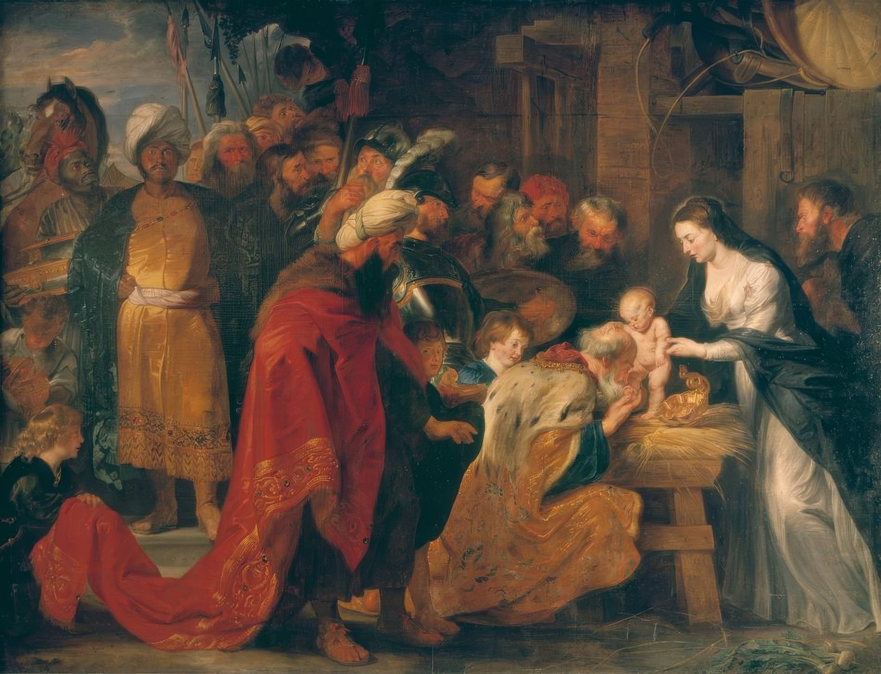 Tilbedelse af magi af Peter Paul Rubens