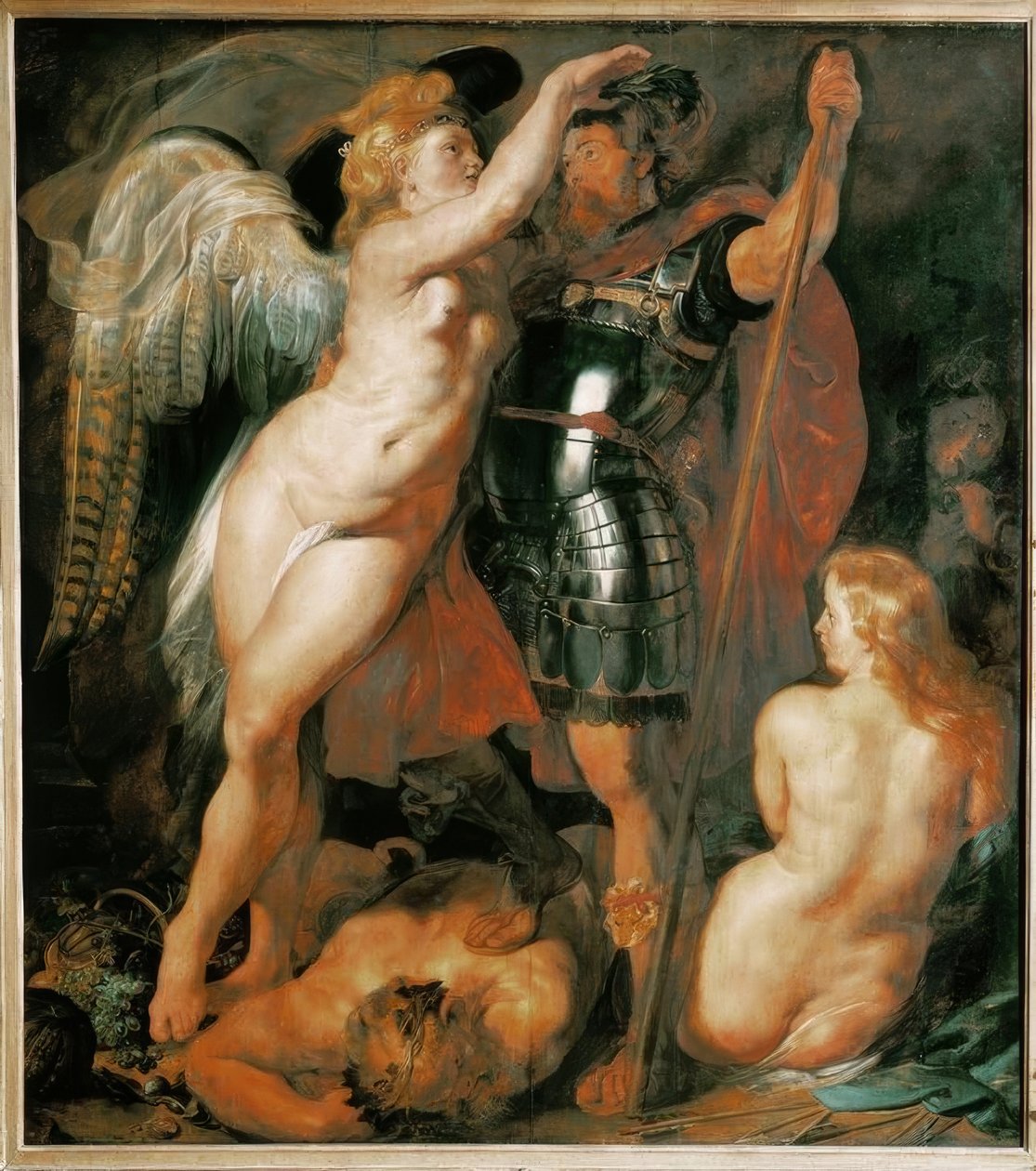 Kroningen af ​​dydens helt af Peter Paul Rubens
