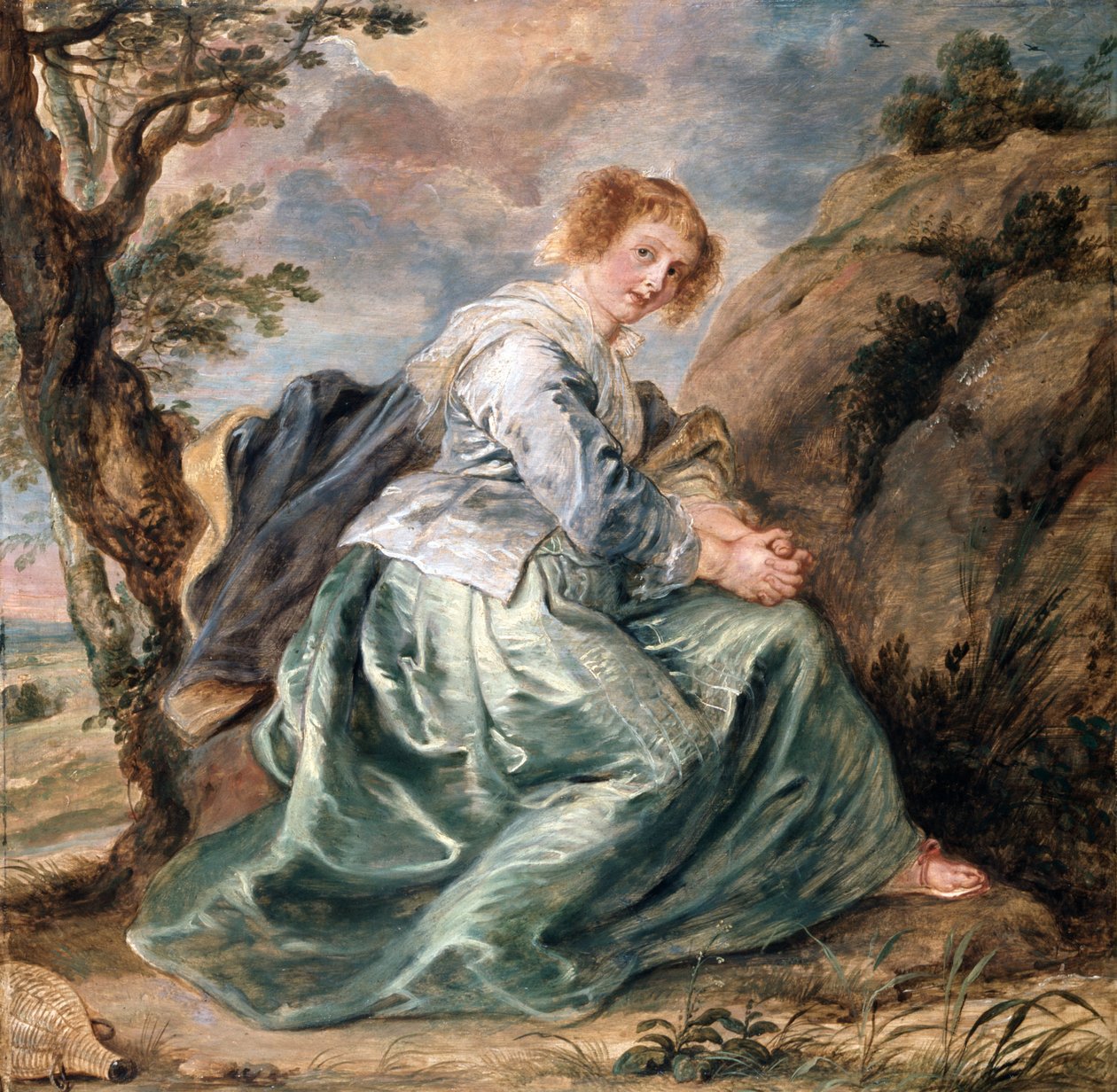 Hagar i ørkenen af Peter Paul Rubens