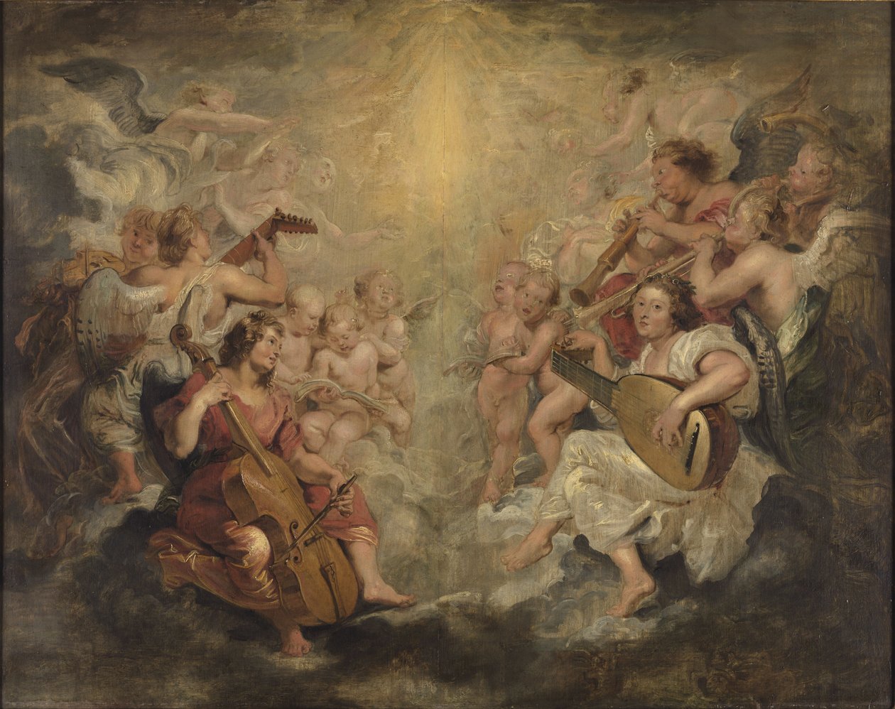 Musikerengle i himlen af Peter Paul Rubens