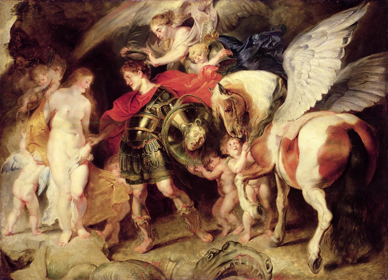 Perseus befrier Andromeda, ca. 1620 af Peter Paul Rubens