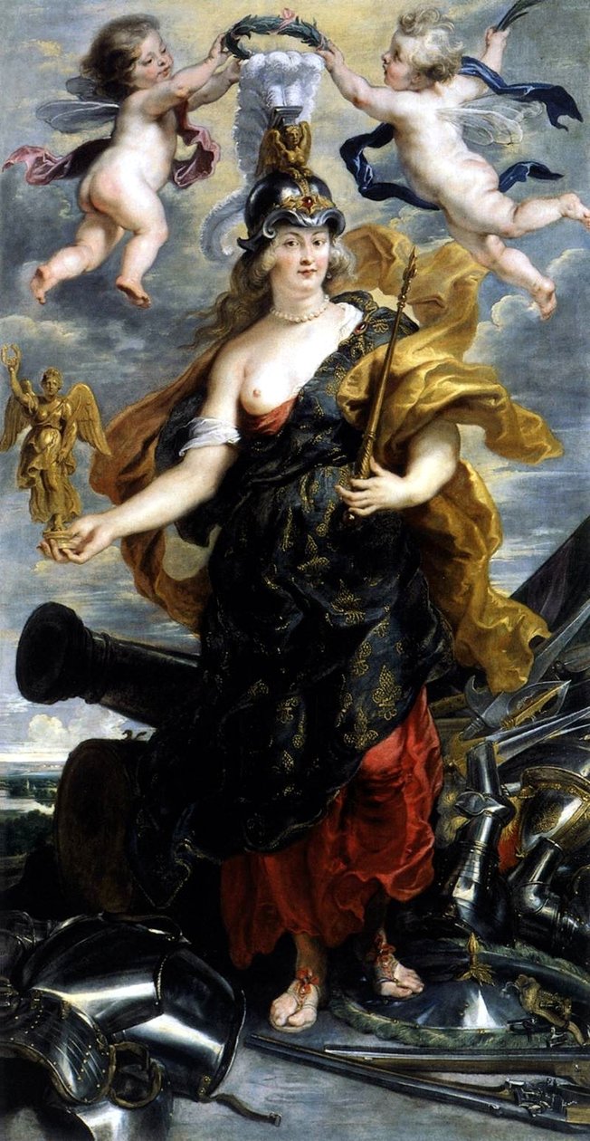 Portræt af Marie de Medici som en triumferende dronning eller Portræt af Marie de Medici som Bellona af Peter Paul Rubens