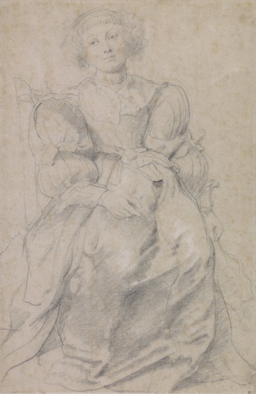 Portræt af Hélène Fourment af Peter Paul Rubens