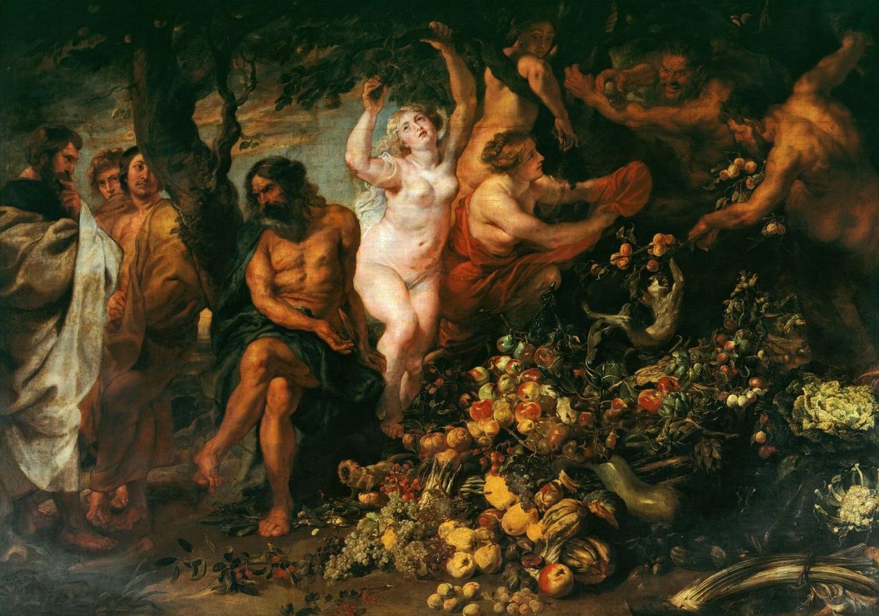Pythagoras går ind for vegetarisme af Peter Paul Rubens