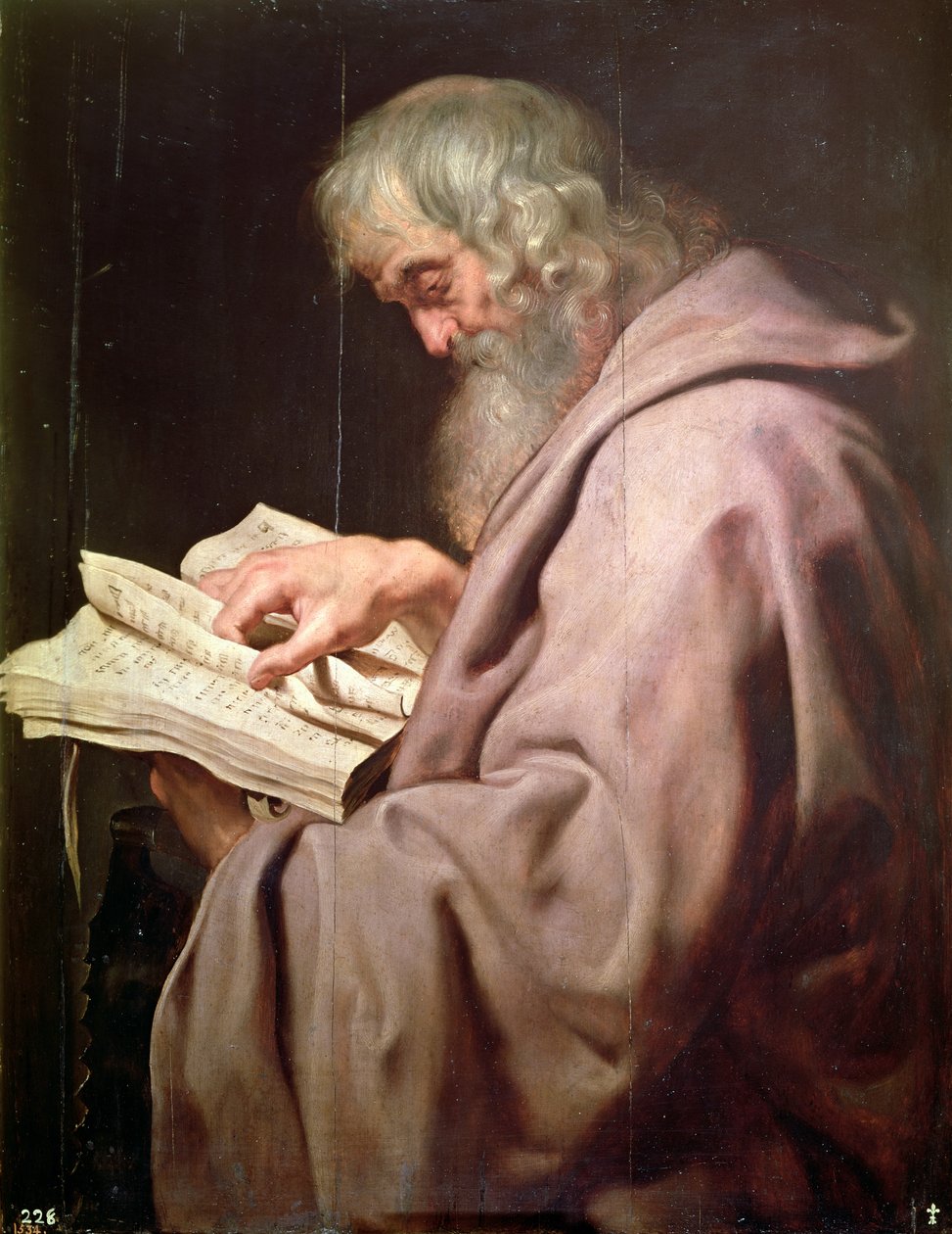 St. Simon c. 1611 (Simon Zeloten eller Simon Kananaios). af Peter Paul Rubens