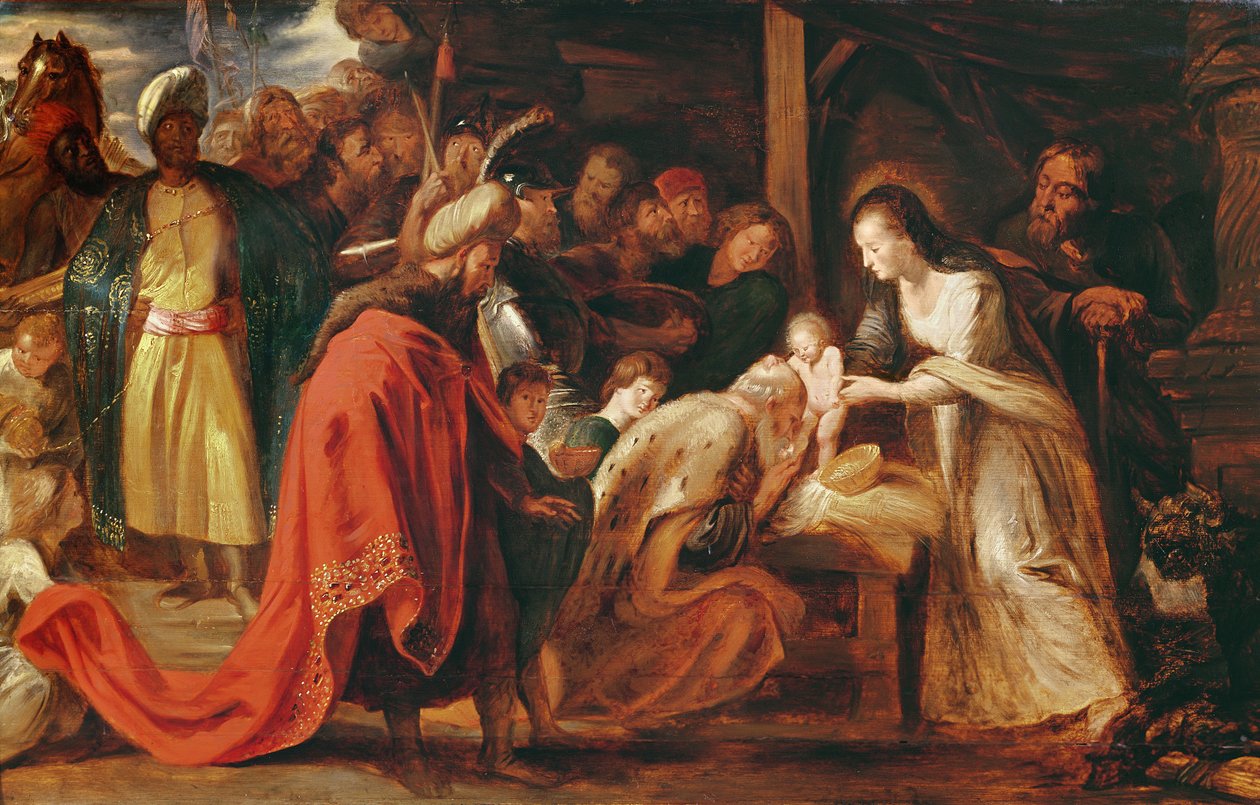 Magiernes tilbedelse, c.1617-18 af Peter Paul Rubens