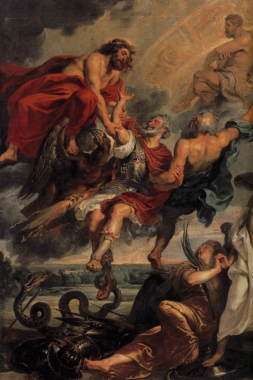 Apotheosen af Henry IV og proklamationen af regenten Marie de Médicis den 14. maj 1610 (detaljer) af Peter Paul Rubens