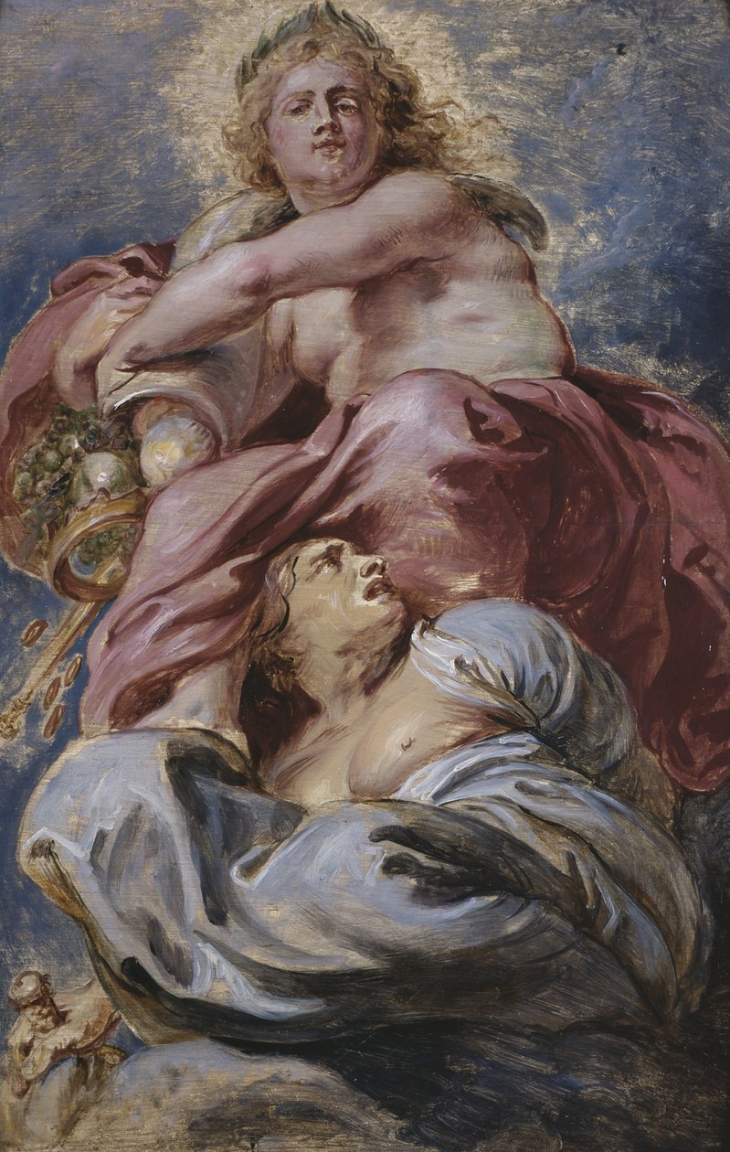 The Bounty of James I Triumphing over Avarice c.1632 af Peter Paul Rubens
