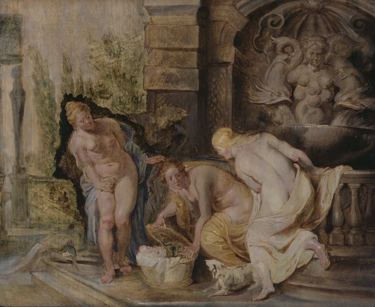 Cecrops døtre opdager Erichthonius c.1615 af Peter Paul Rubens